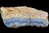 Polished Blue Lace Agate Section - South Africa #125927-1